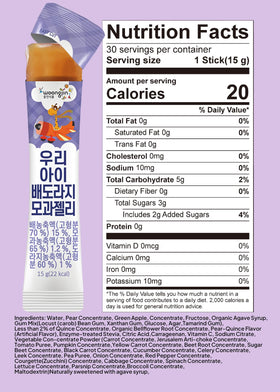 Woongjin jelly stick pack opening highlights convenient individually wrapped snacking on the go.