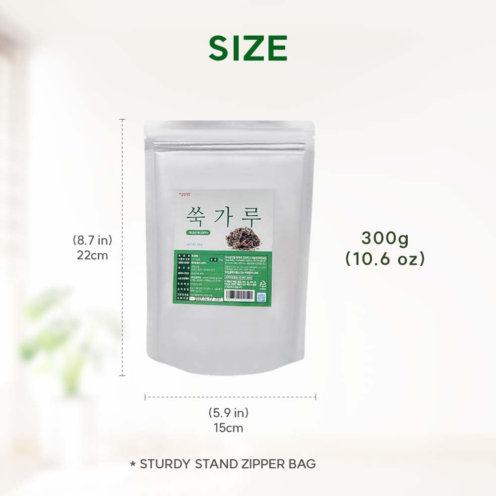 K-Herb mugwort powder in a kitchen scene for everyday meals.