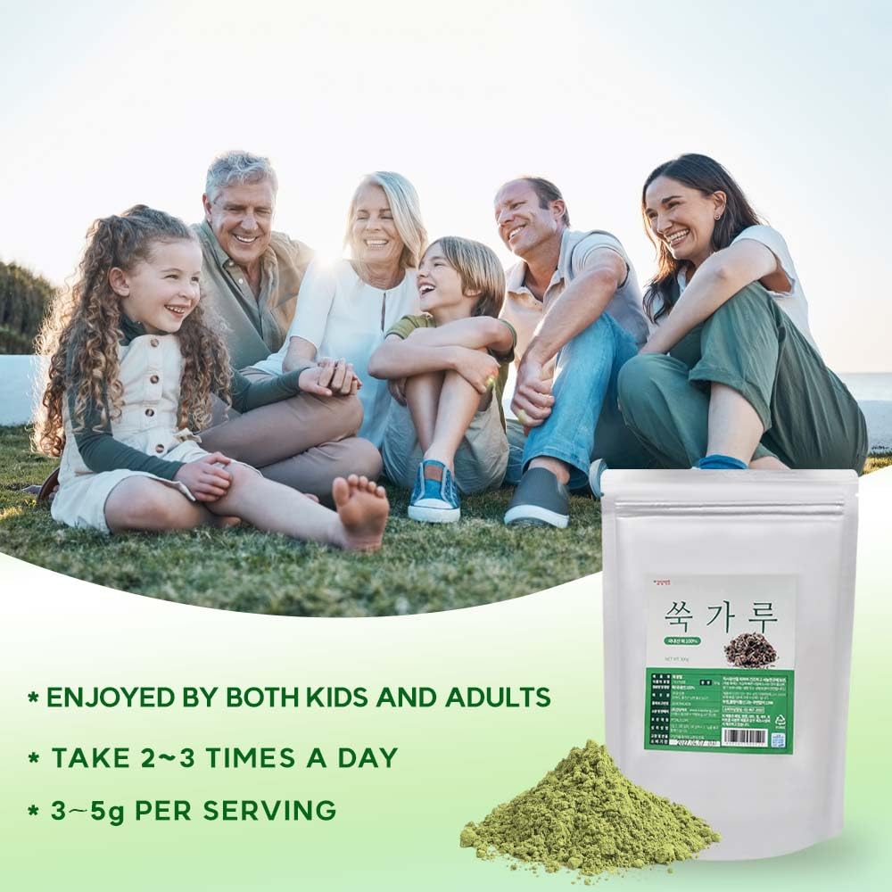K-Herb mugwort tea brew prepared with warm water for aromatic sipping.