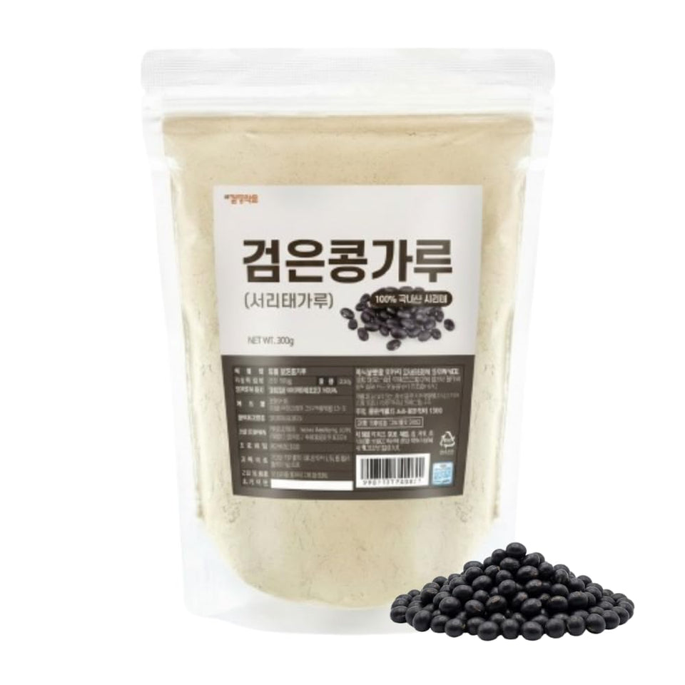 K-Herb Roasted Korean Black Bean Powder packaging front, showcasing premium Seoritae for daily meals.