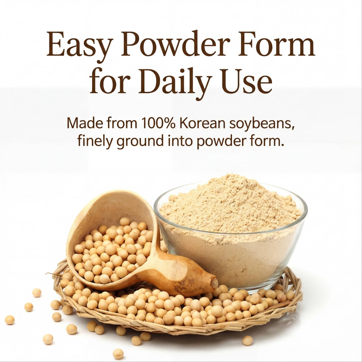 K-Herb Natto powder stirred into yogurt shows versatile daily use.