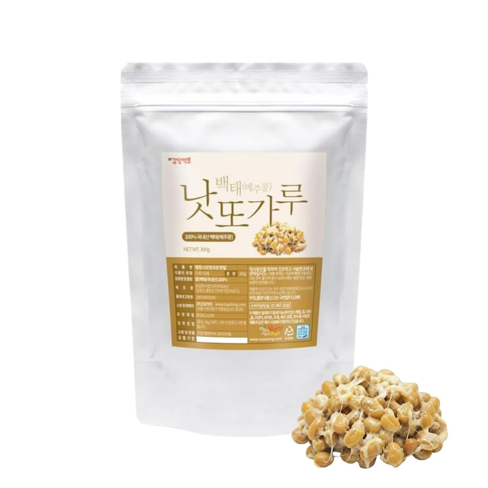 K-Herb Natto powder packaging highlights Korean origin and purity.