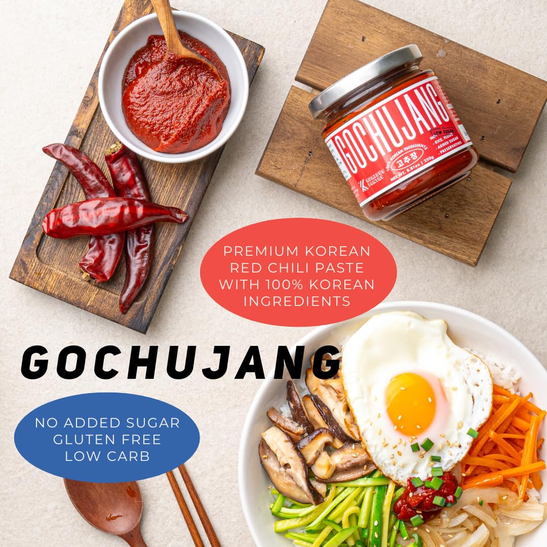 K Kurious Pantry gochujang ingredients meju garu on display for traditional fermentation