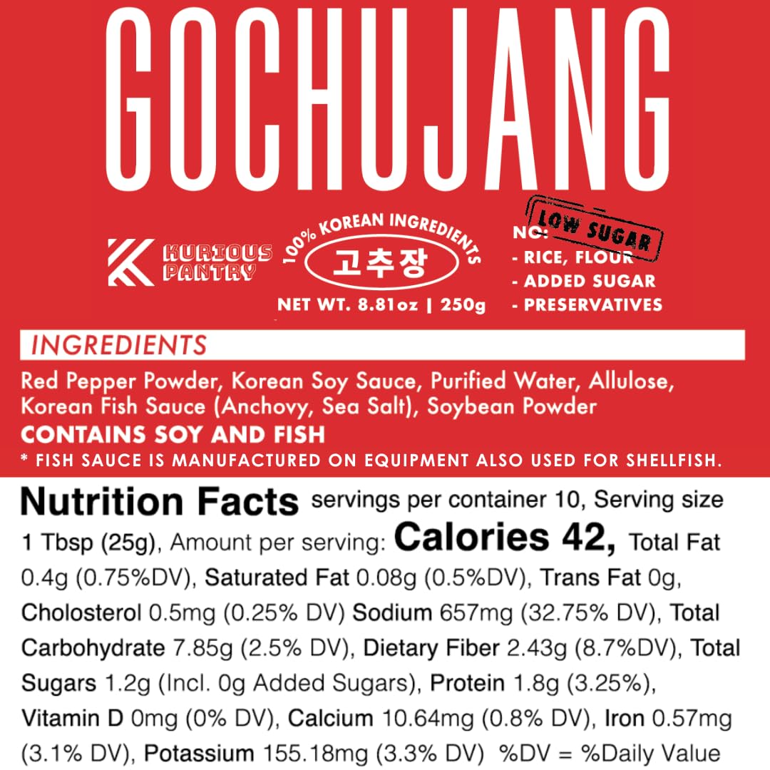 K Kurious Pantry gochujang jar texture close-up showcasing rich paste