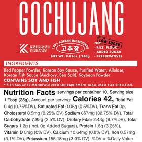 K Kurious Pantry gochujang jar texture close-up showcasing rich paste