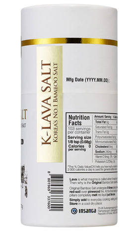 K-LAVA Salt crystal texture closeup highlights unique molten-like finish and minerals.
