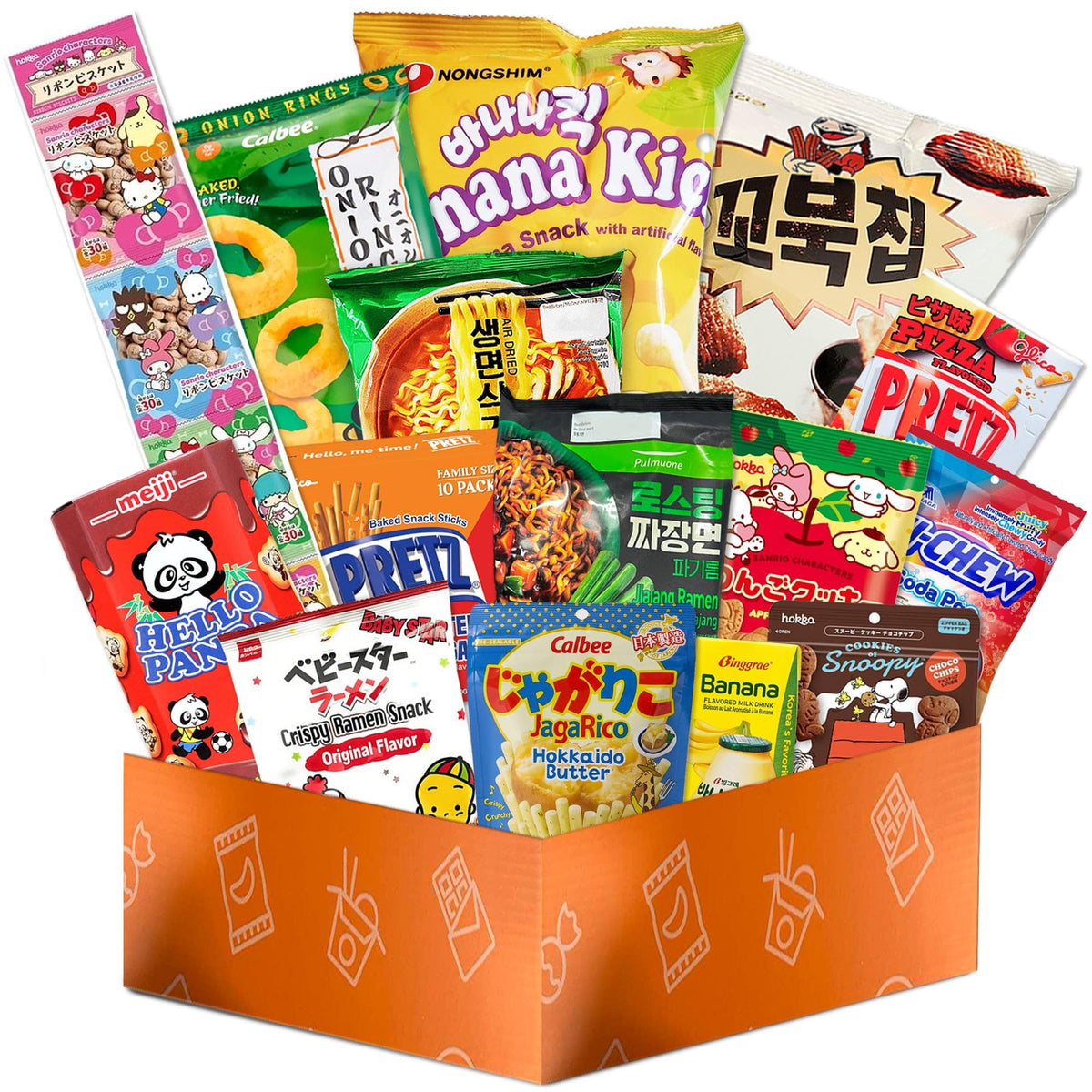 K-Munchies Asian Snack Box cover showcases a ready-to-share assortment for family snacking.