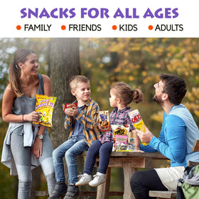 K-Munchies Asian Snack Box gift image emphasizes easy gifting for family and friends.