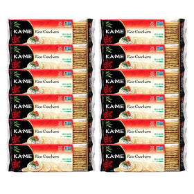 KA-ME sesame rice crackers pack-12 gluten-free snack option.