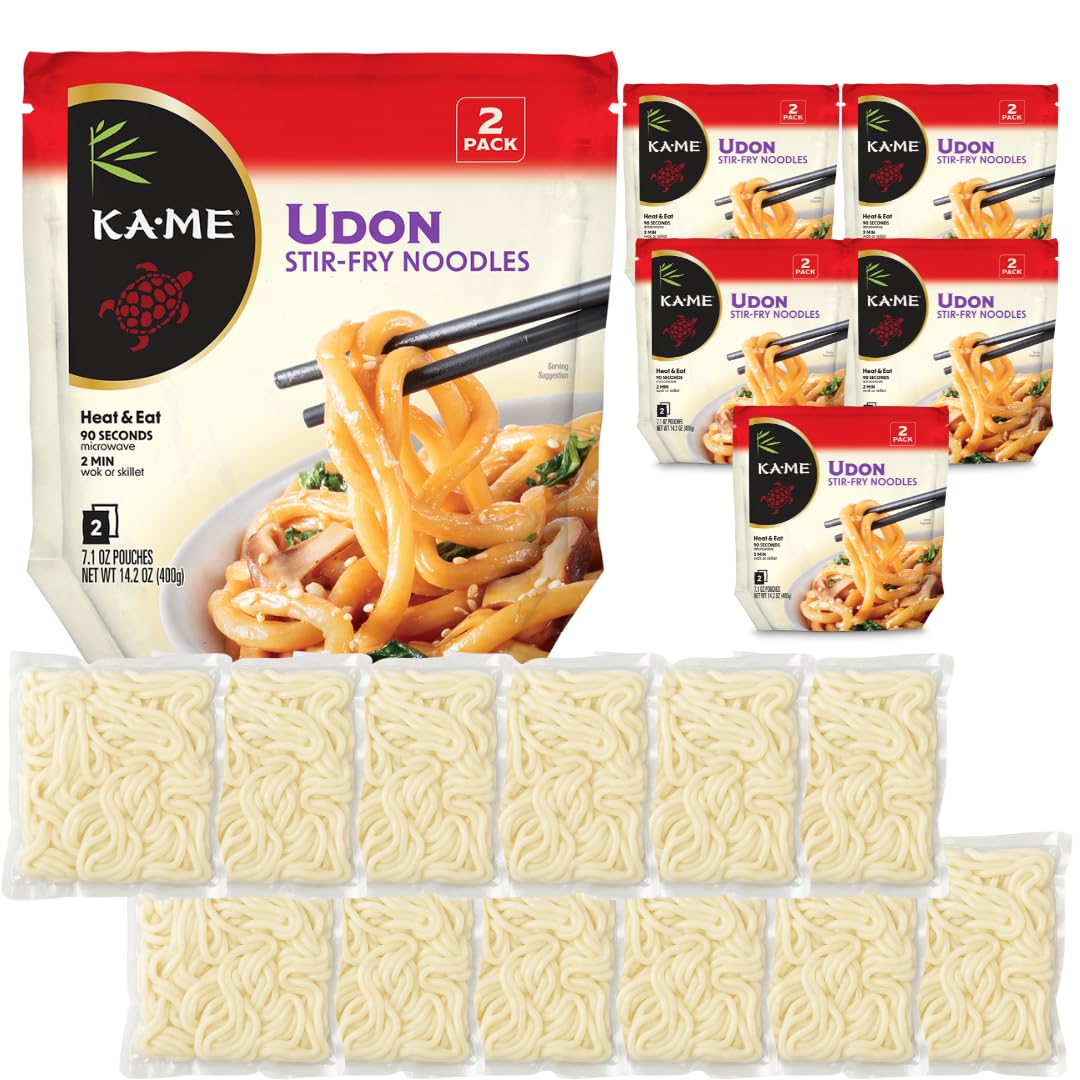 KA-ME Udon Noodles pack-6 front, ready for quick stir-fries and comforting bowls.