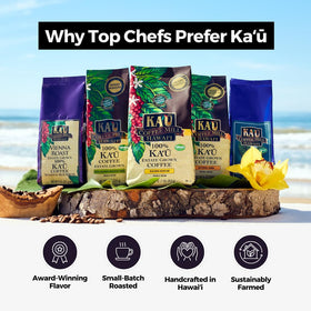 Limited edition Ka'u estate coffee celebrating unique terroir and artisanal craft.