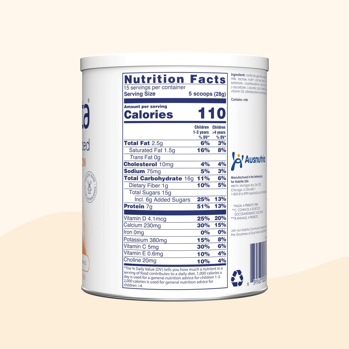 Kabrita Junior gentle on tummies with smooth mixing.