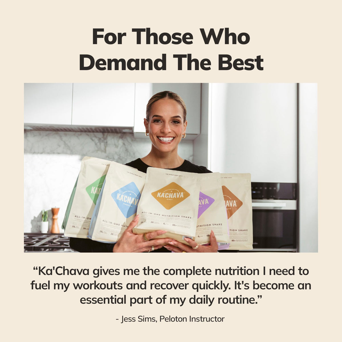 Ka’Chava nutrients panel hints at digestive enzymes and probiotics.