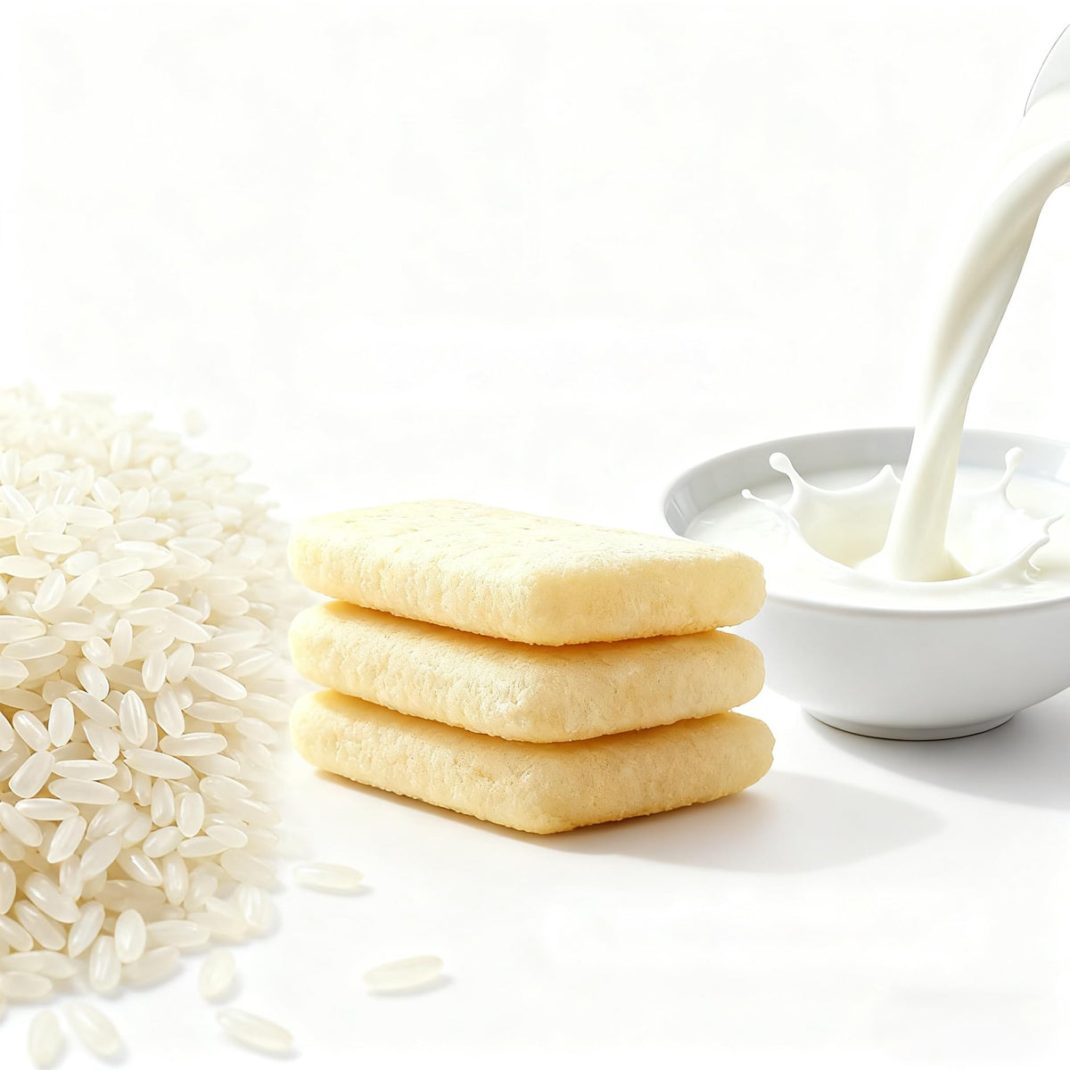 KachiKachi Milk Rice Cracker Milk Flavor aroma hints of sweetness