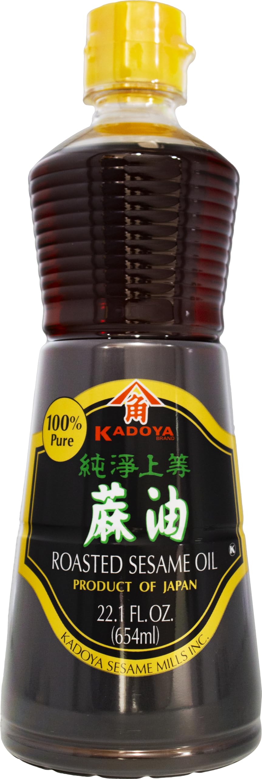 Kadoya sesame oil bottle pour enhances dressings and stir-fry flavors