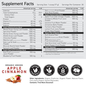 ACTIValoe and Actazin prebiotics in Kaged Greens Powder support digestion.