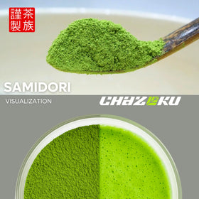Kagoshima tea farm Samidori shade-grown harvest for vibrant color