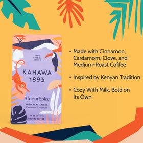 KAHAWA 1893 Cinnamon-cardamom-clove spices display aroma-forward ideas.