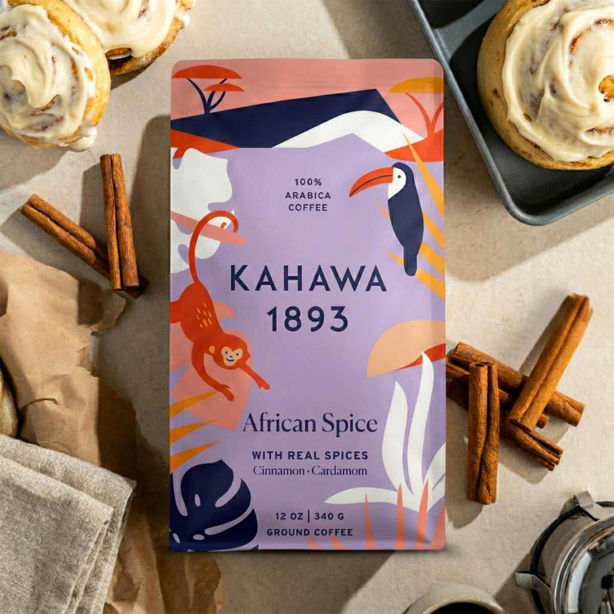 KAHAWA 1893 Gift packaging appeals to quality-conscious coffee lovers.