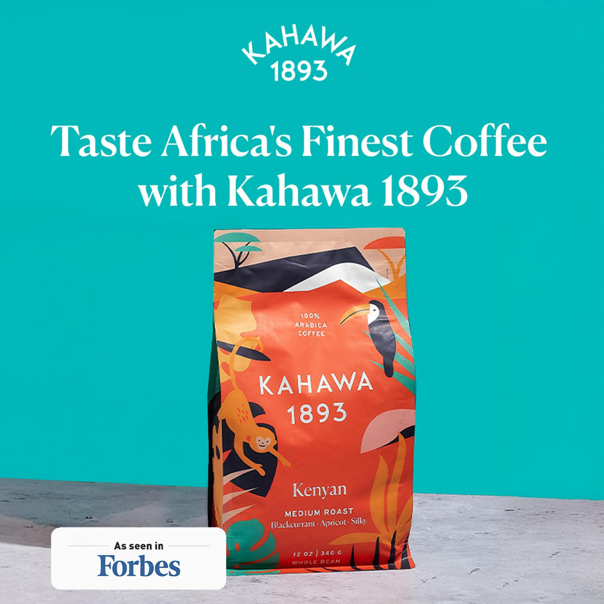 Kahawa 1893 medium roast Arabica beans deliver smooth, aromatic coffee