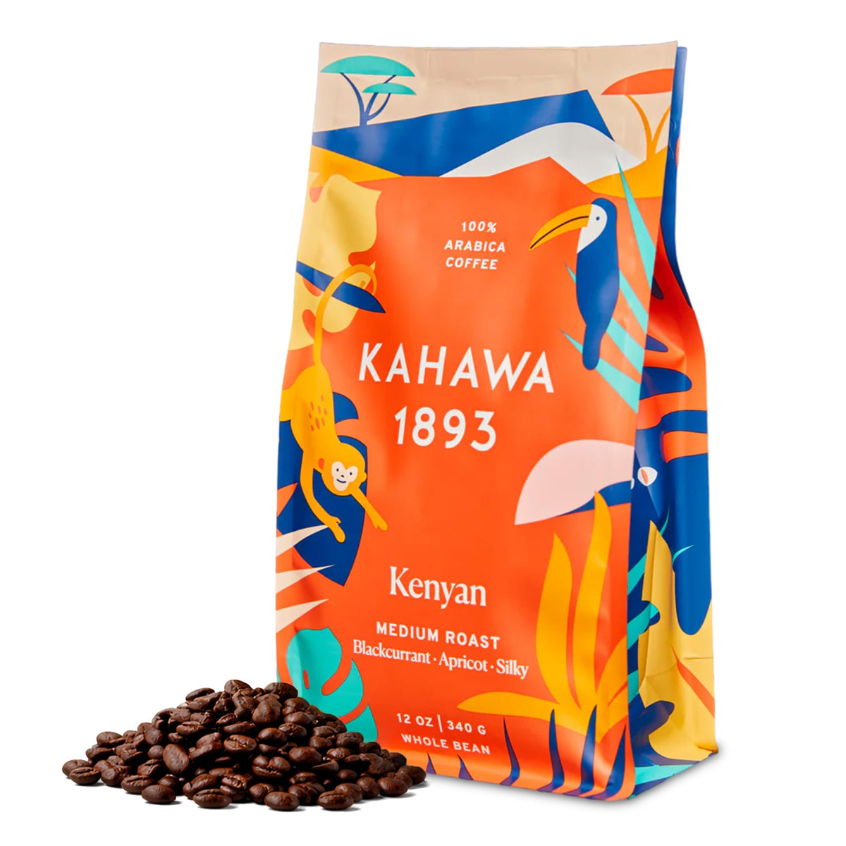 Kahawa 1893 whole bean coffee kenyan blend for a vibrant cup