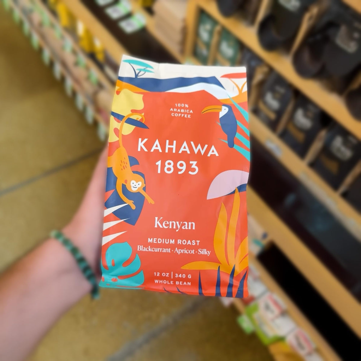 KAHAWA 1893 QR-tip packaging enables direct farmer support.