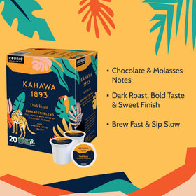 KAHAWA 1893 eco-friendly packaging supports sustainable coffee choices.