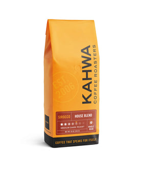 Kahwa Coffee Sirocco 1 lb bag front view for rich everyday brewing
