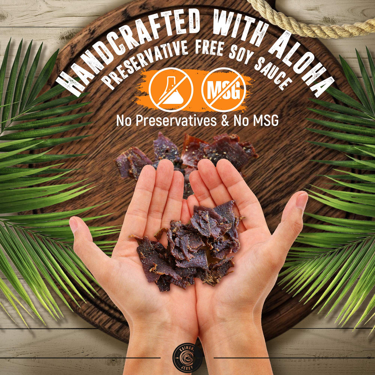 Kaimana Ahi Tuna Jerky family snacking scene, shareable protein