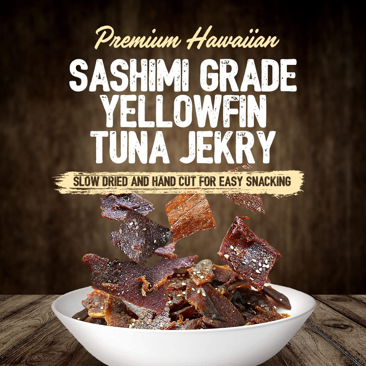 Kaimana Ahi Tuna Jerky wild-caught, ocean-to-bag sourcing supports sustainability.