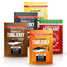 Kaimana Jerky Ahi Tuna Sampler Bundle for tasting and sharing.
