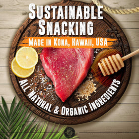 Kaimana Ahi Tuna Jerky on-the-go pack ideal for travel or desk breaks.