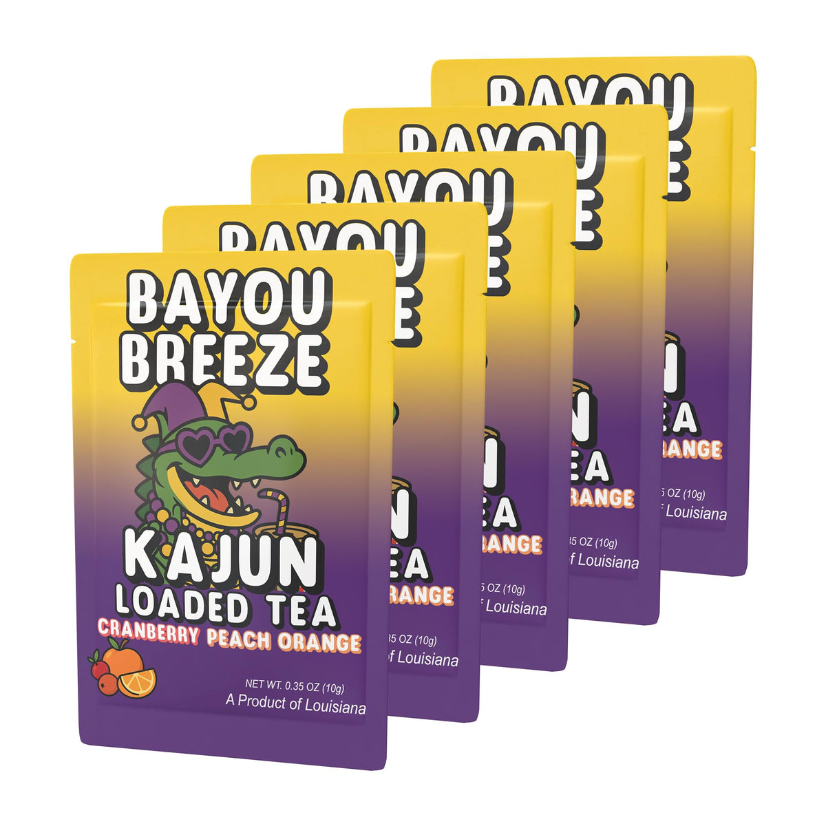 Kajun Loaded Tea Bayou Breeze single-serve packet for quick on-the-go mix