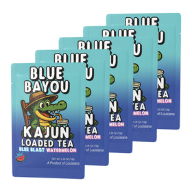 Kajun Loaded Tea Blue Bayou caffeine boost in a glass for sustained energy
