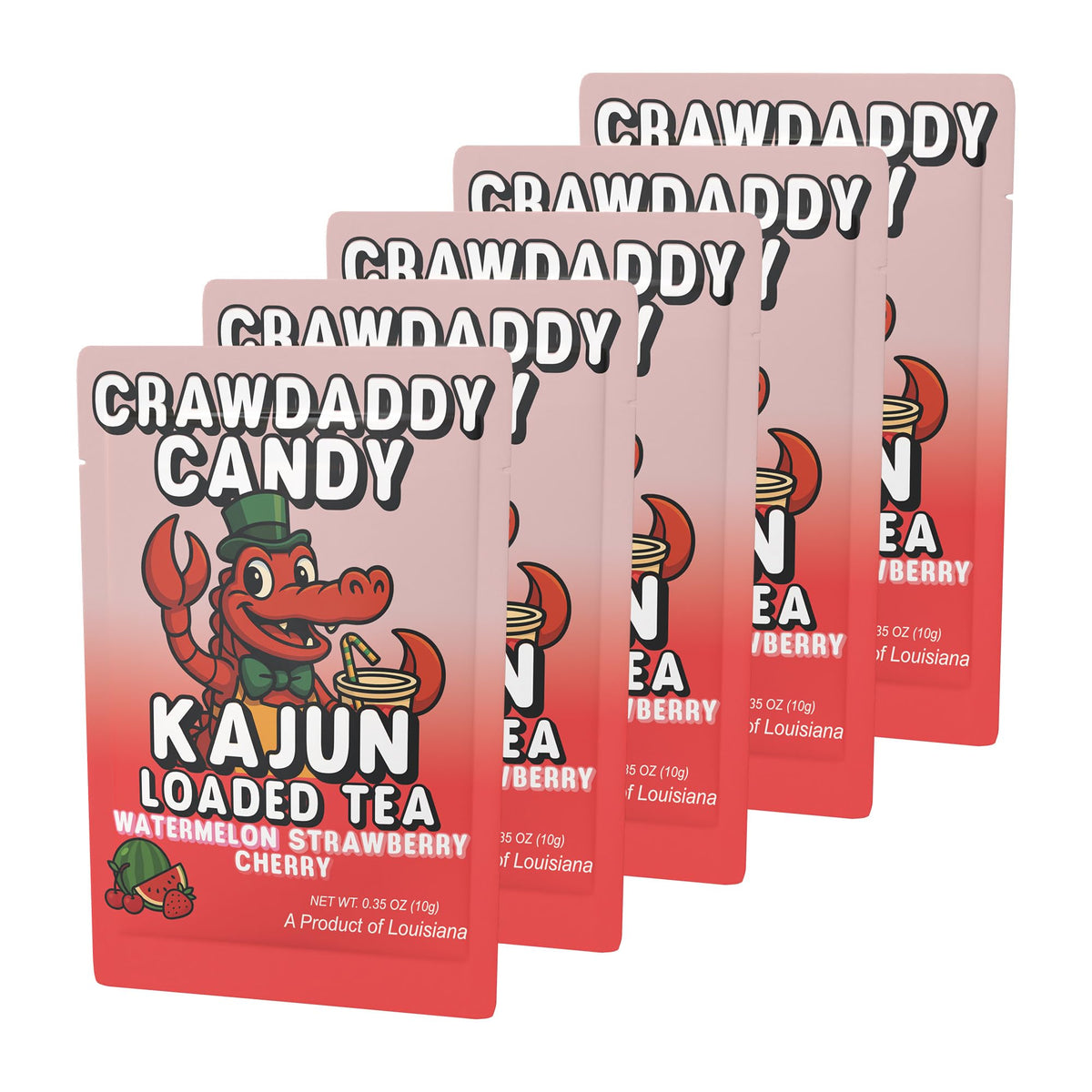 Mixed drink glass with Crawdaddy Candy, savoring a sugar-free caffeine boost