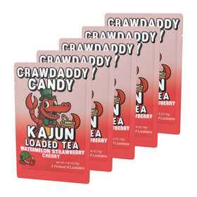 Mixed drink glass with Crawdaddy Candy, savoring a sugar-free caffeine boost