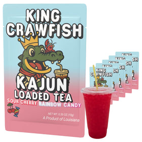 Kajun Loaded Tea King Crawfish packet ready for flavor-packed energy