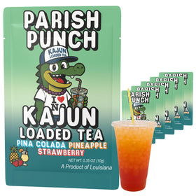 Kajun Loaded Tea Parish Punch single-serve packet for on-the-go energy.