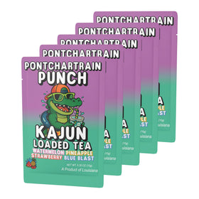 Kajun Loaded Tea Pontchartrain Punch strawberry flavor for fruity taste and quick energy