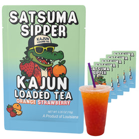 Kajun Loaded Tea Satsuma Sipper packet for quick single-serve flavor boost