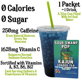 Kajun Loaded Tea Sour Swamp Pop rainbow candy brightens flavor and mood.