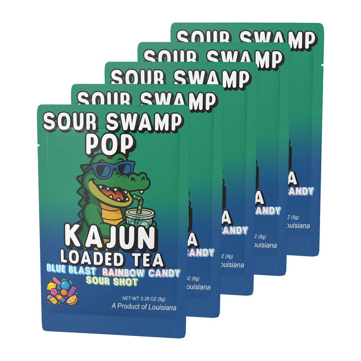 Kajun Loaded Tea Sour Swamp Pop sour shot provides a tangy pick-me-up.