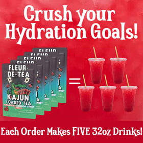 Kajun Loaded Tea zero calories sugar-free powder for a calorie-conscious boost