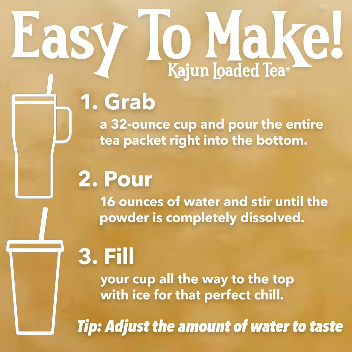 Kajun Loaded Tea Zulu Lemonade ingredients green tea and guarana
