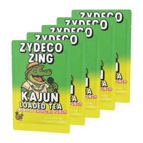 Kajun Loaded Tea Zydeco Zing single-serve packet ready for quick hydration
