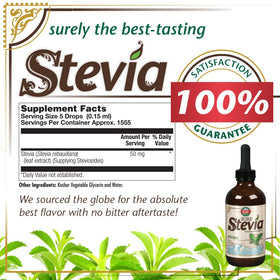 KAL Sure Stevia drops with dropper highlighting precise sweetness for drinks