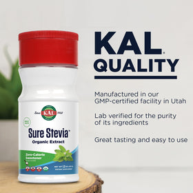 KAL Sure Stevia Extract daily-use idea image illustrates easy addition to beverages.