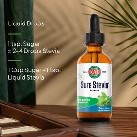 KAL Sure Stevia Liquid Extract tastes great for baking as a sugar substitute.