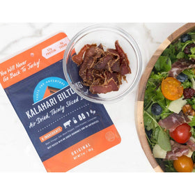 Kalahari Biltong Lime Chili slices add bright tang and refreshing finish.