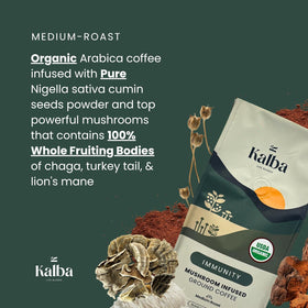Kalba Turkey Tail powder hints immune-boosting polysaccharides and richness